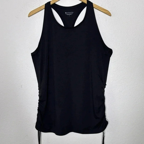 Athleta racer back large polyester/lyocell/spandex T-shirt - Picture 1 of 4